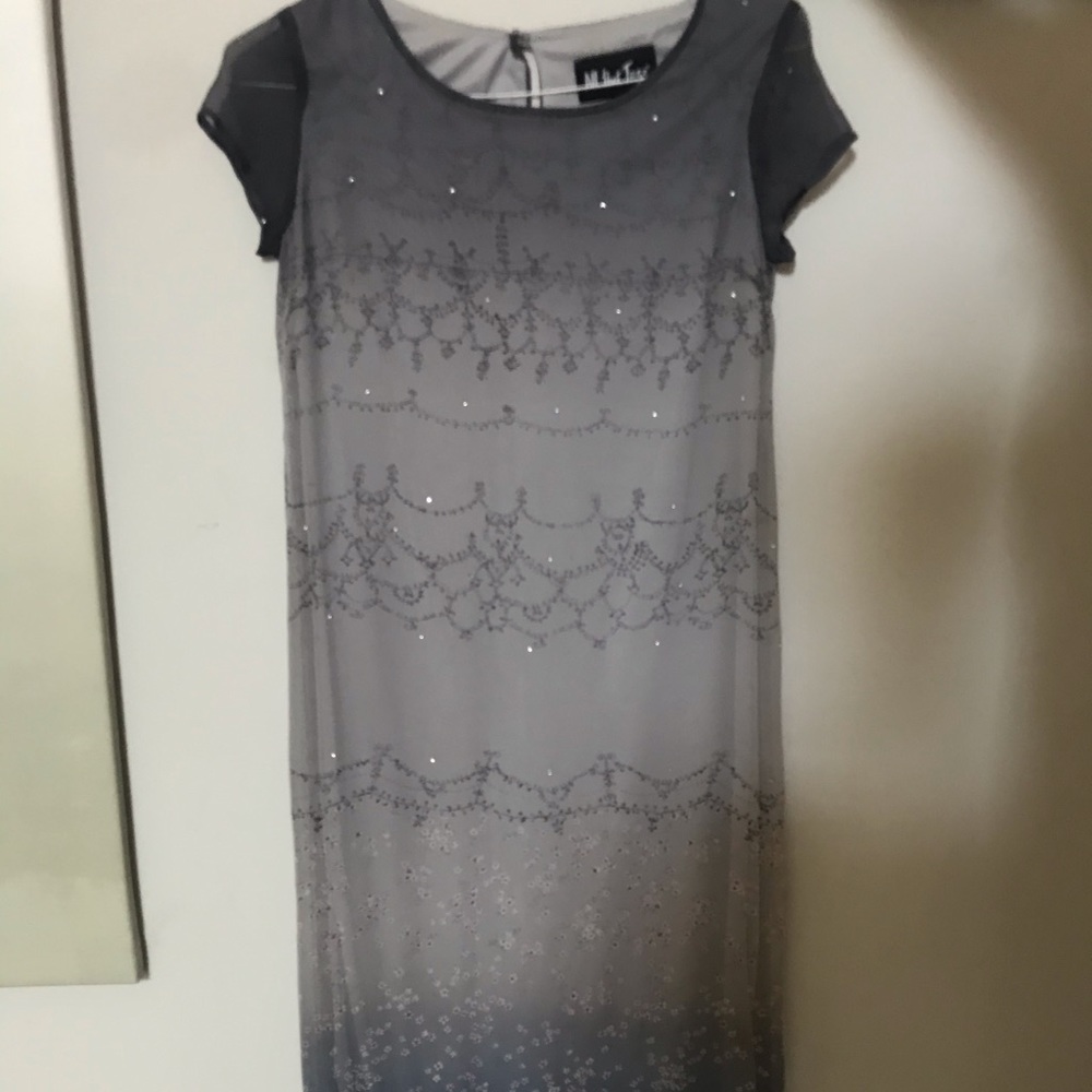 gray ombré dress